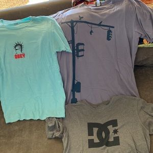 Obey, MTV NYC, and DC shirt bundle